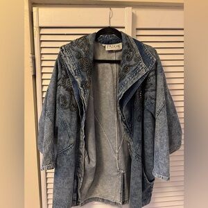 Vintage Embroidered Denim Jacket